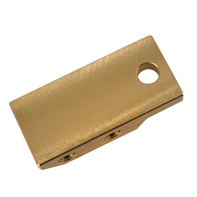 Bloque de latón de fresado mecanizado CNC personalizado